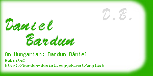 daniel bardun business card